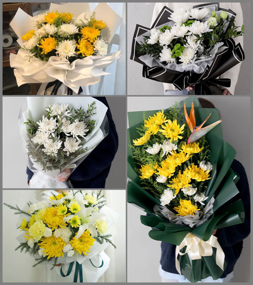 广东揭阳市普宁市占陇镇林厝寮村白事花束代送